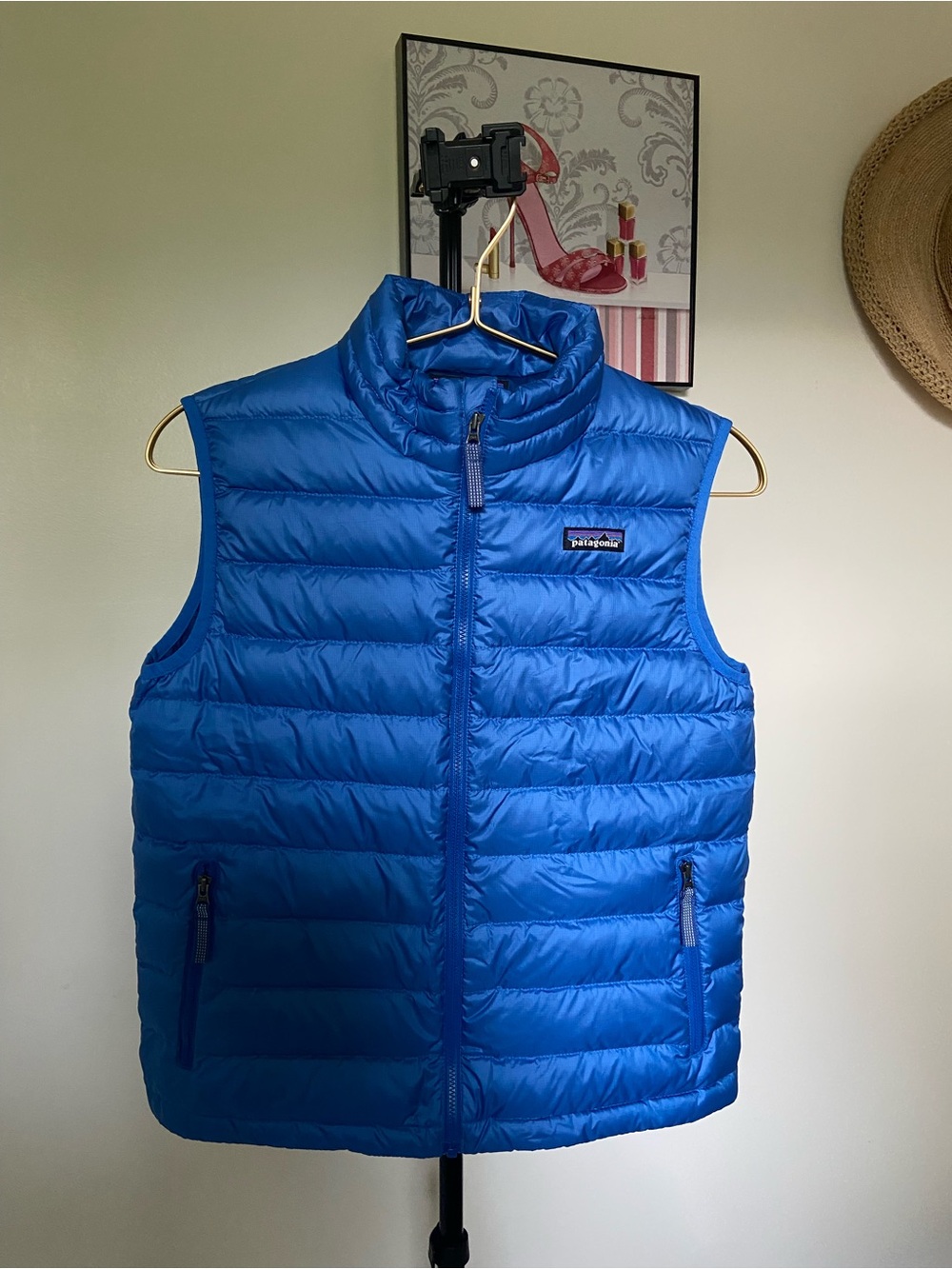 Patagonia Bright Blue Puffer Down Vest